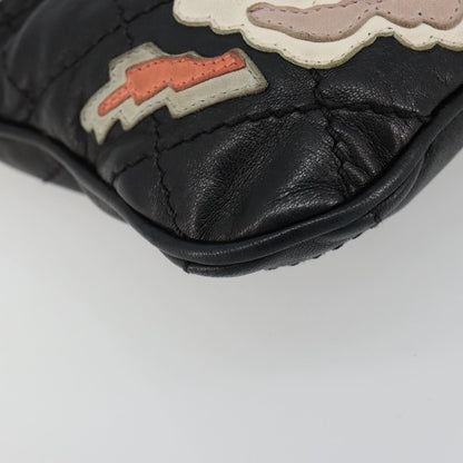 Chanel Chain Tote Leather, Black, Leather, Shoulder Bag