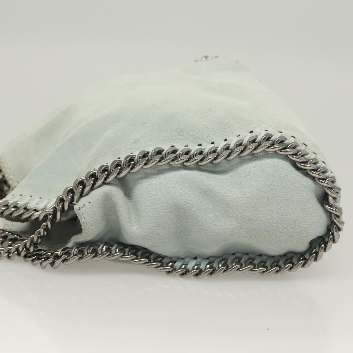 Stella McCartney Falabella Fold Over Crossbody Bag Suede, BLUE, SUEDE, Crossbody bag