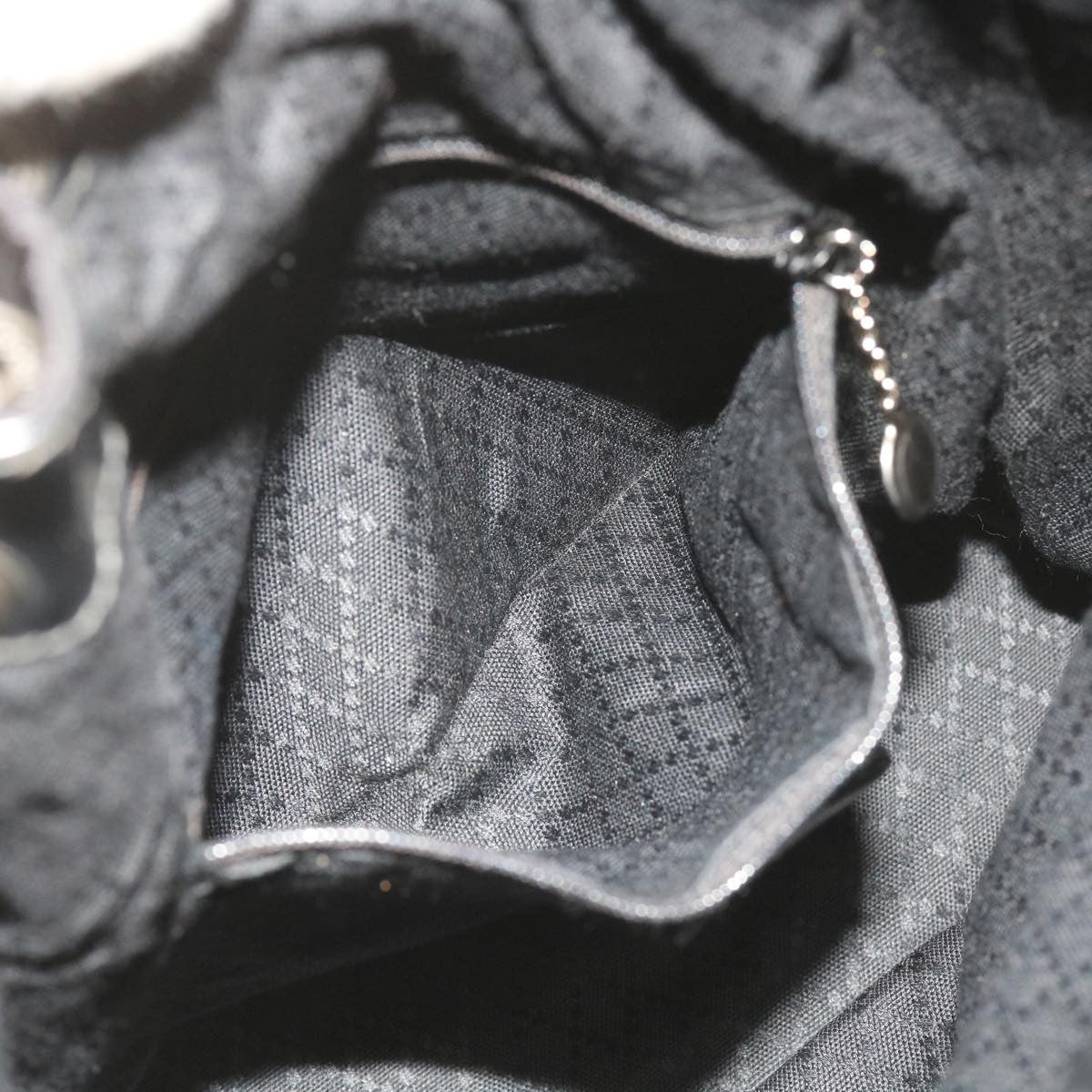 Gucci Vintage Bamboo Shoulder Bag Nylon, BLACK, NYLON, Shoulder bag