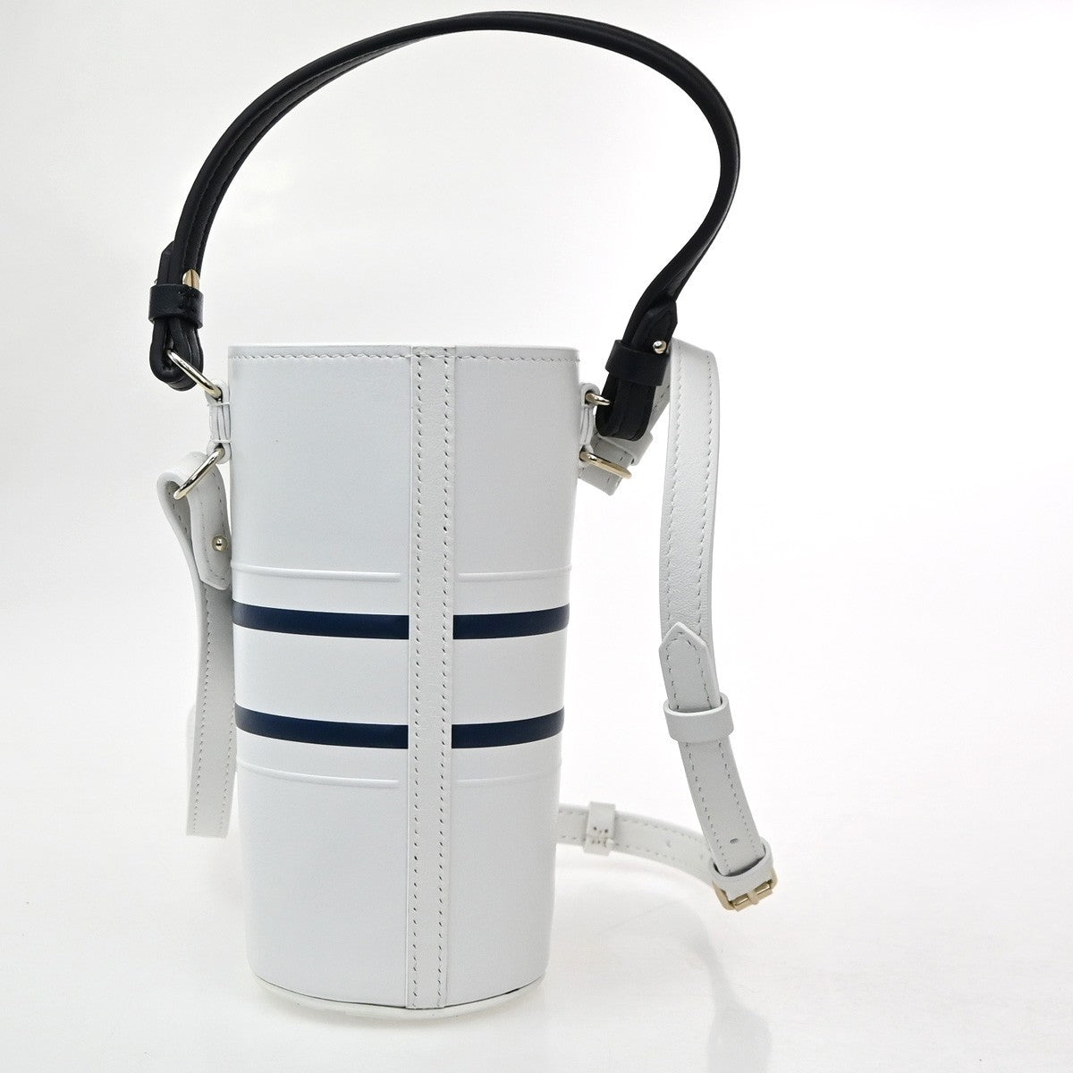 Christian Dior Vibe Bottle Holder Bag Printed Leather, White, Leather, Shoulder Bag