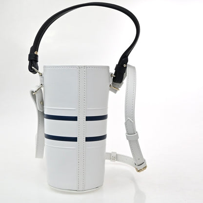 Christian Dior Vibe Bottle Holder Bag Printed Leather, White, Leather, Shoulder Bag