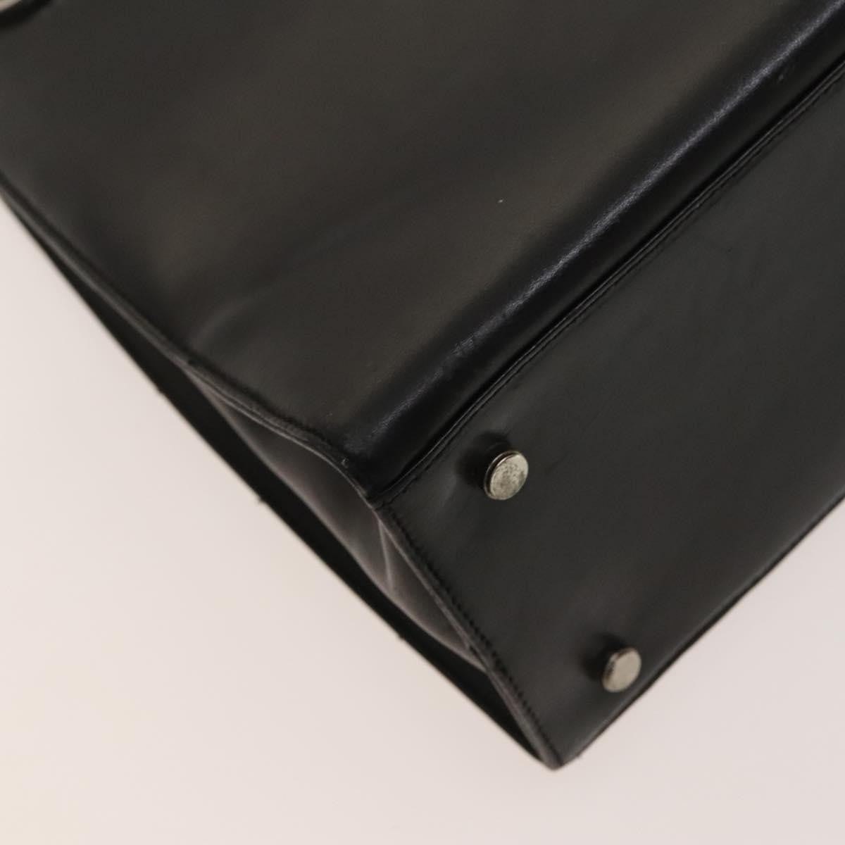 Salvatore Ferragamo Gancini Shoulder Bag Leather, BLACK, LEATHER, Shoulder bag