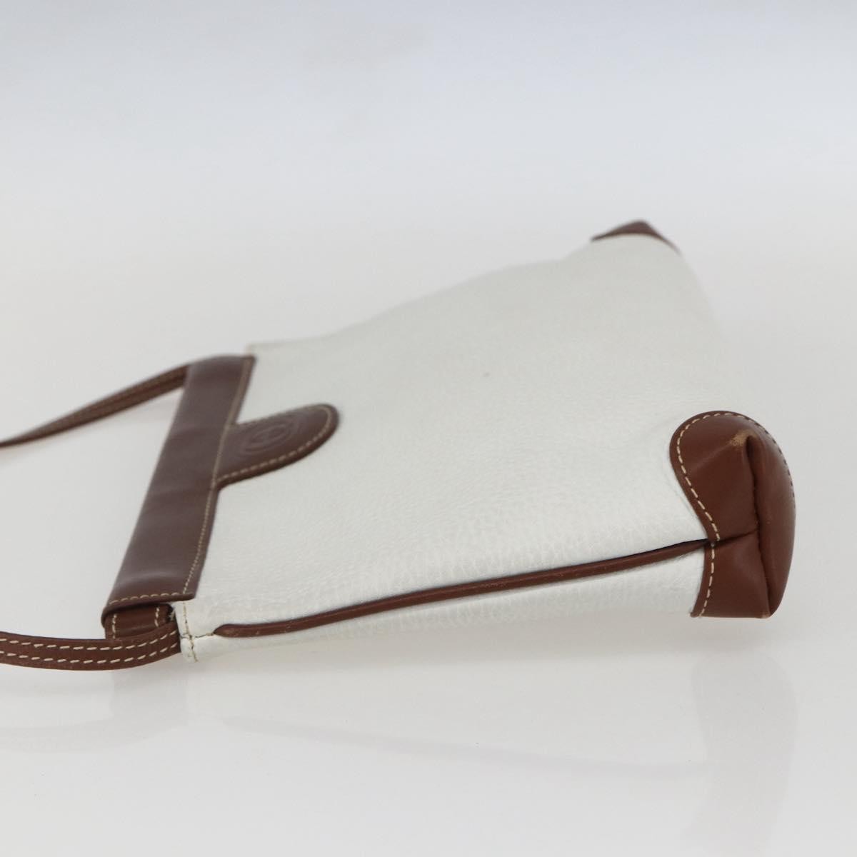 Gucci Vintage Shoulder Bag Leather, WHITE, LEATHER, Shoulder bag