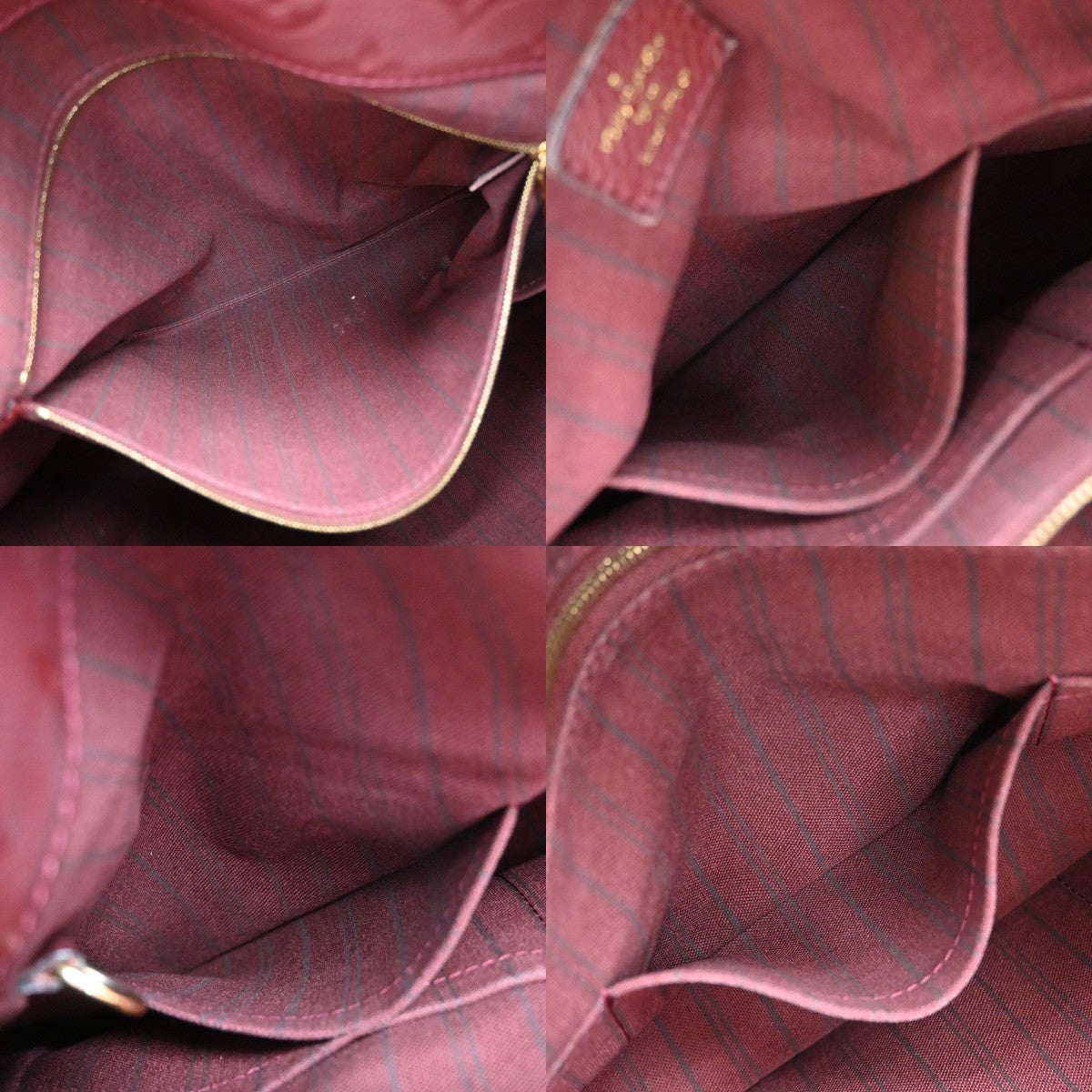 Louis Vuitton Artsy Handbag Monogram Empreinte Leather, RED, LEATHER, Shoulder bag