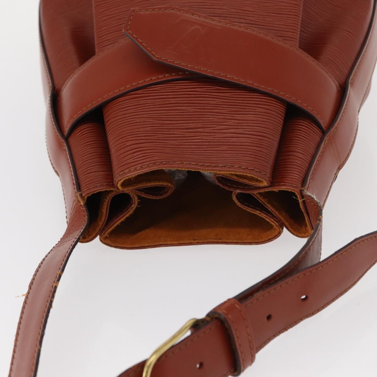 Louis Vuitton Vintage Sac d'Epaule Handbag Epi Leather, BROWN, LEATHER, Shoulder bag