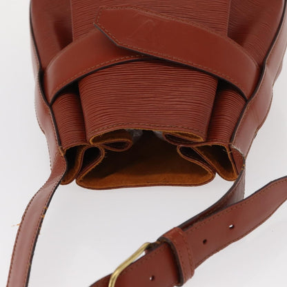Louis Vuitton Vintage Sac d'Epaule Handbag Epi Leather, BROWN, LEATHER, Shoulder bag