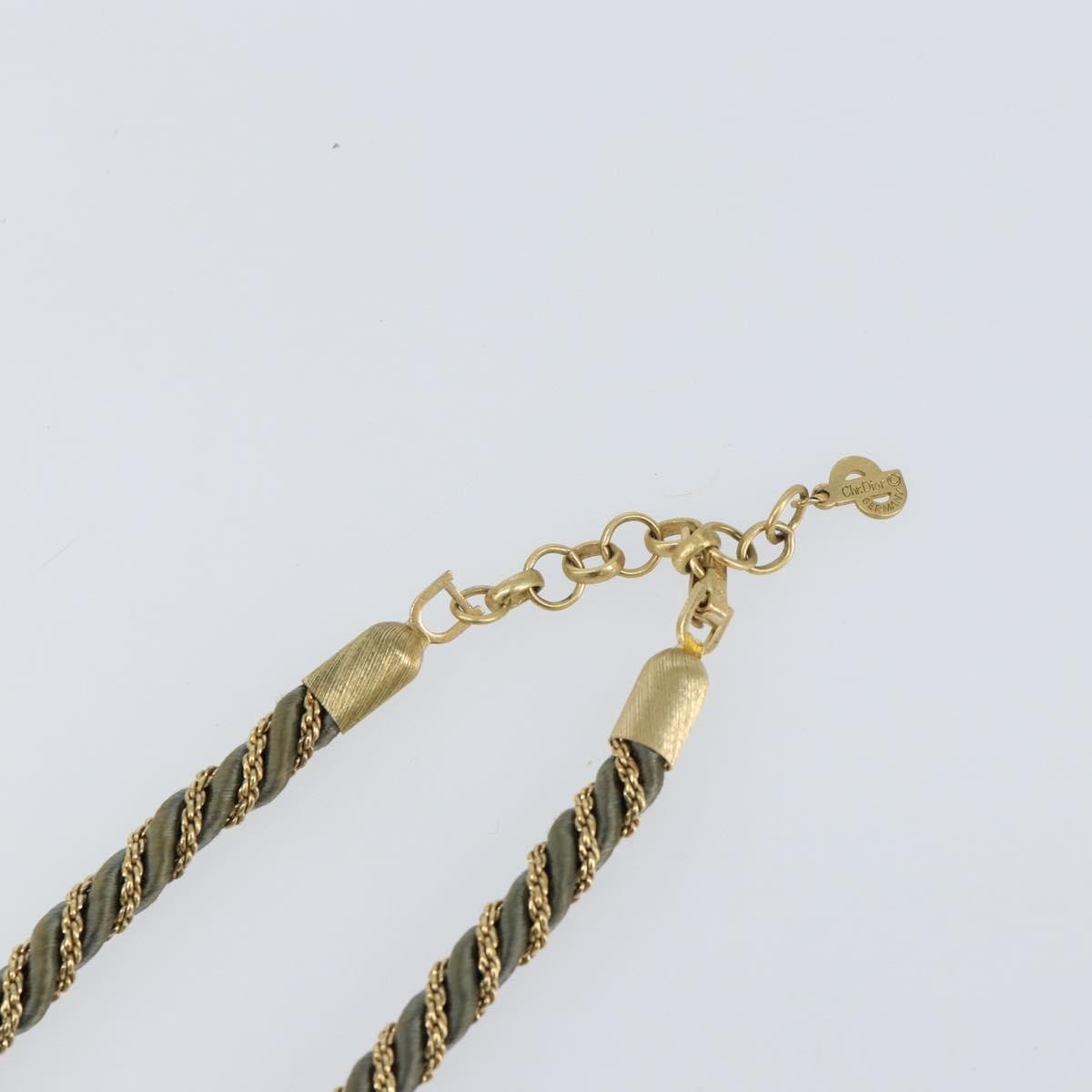 Christian Dior CD Logo necklace Metal, GRAY, METAL, Necklace