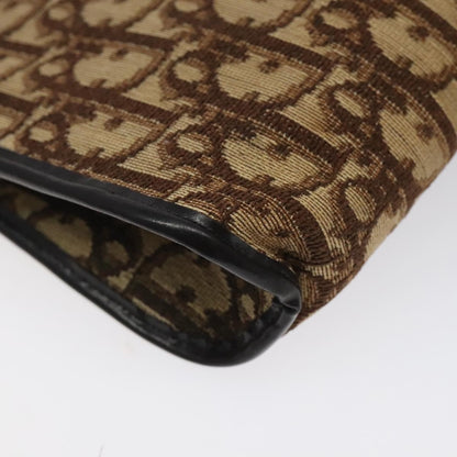 Christian Dior Vintage Trotter Shoulder Bag Canvas, BROWN, CANVAS, Shoulder bag