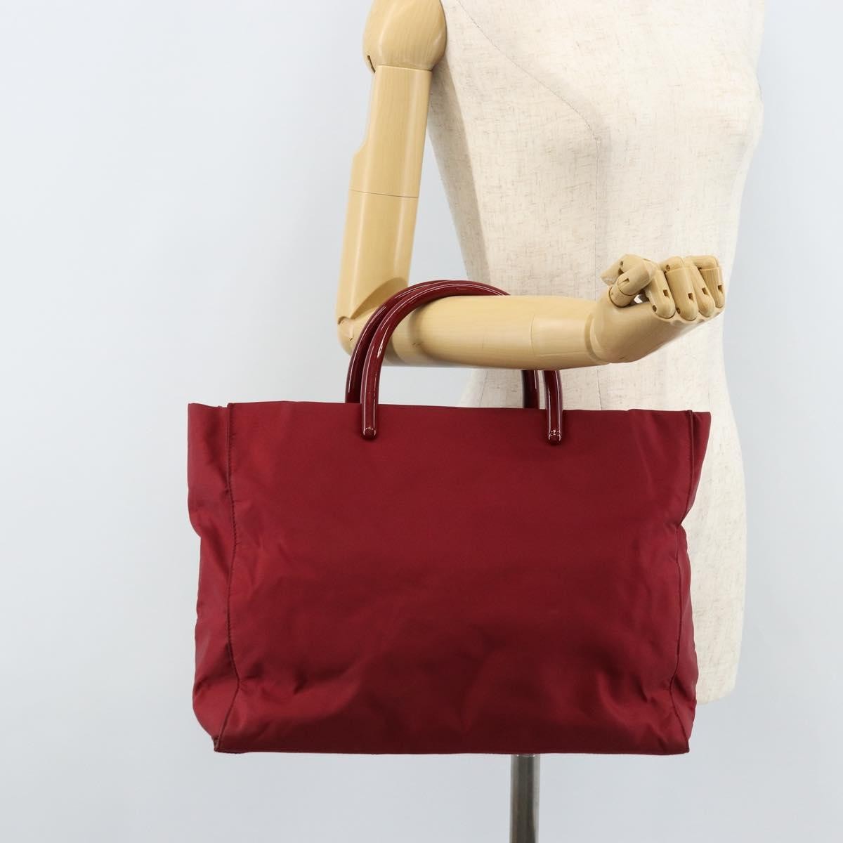 Prada Vintage Tote Tessuto, RED, NYLON, Tote bag