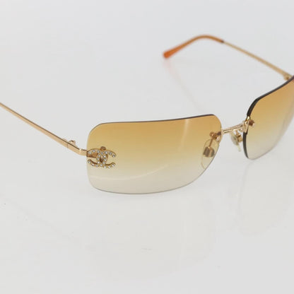 Chanel Logo CC Sunglasses Metal, ORANGE, METAL, Sunglasse