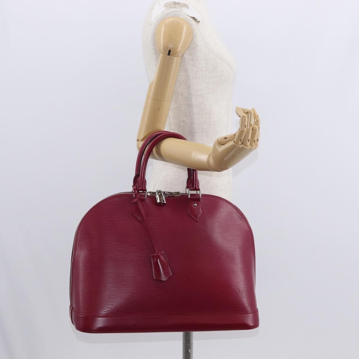Louis Vuitton Alma Handbag Epi Leather, PINK, LEATHER, Handbag
