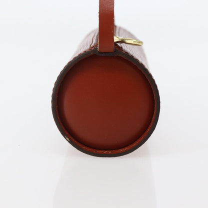 Louis Vuitton Soufflot Pochette Epi Leather, BROWN, LEATHER, Clutche & pouche