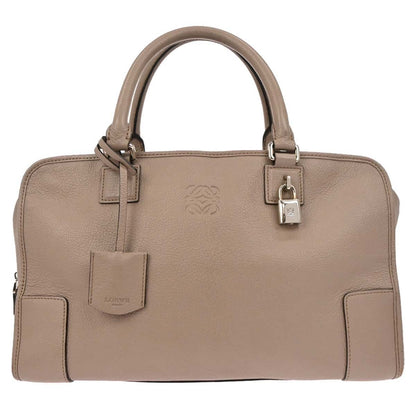 Loewe Amazona Bag Leather, Beige, Leather, Handbag
