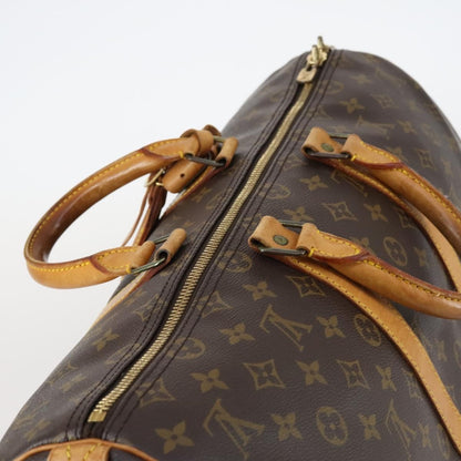 Louis Vuitton Keepall Bag Monogram Canvas, BROWN, CANVAS, Travel bag