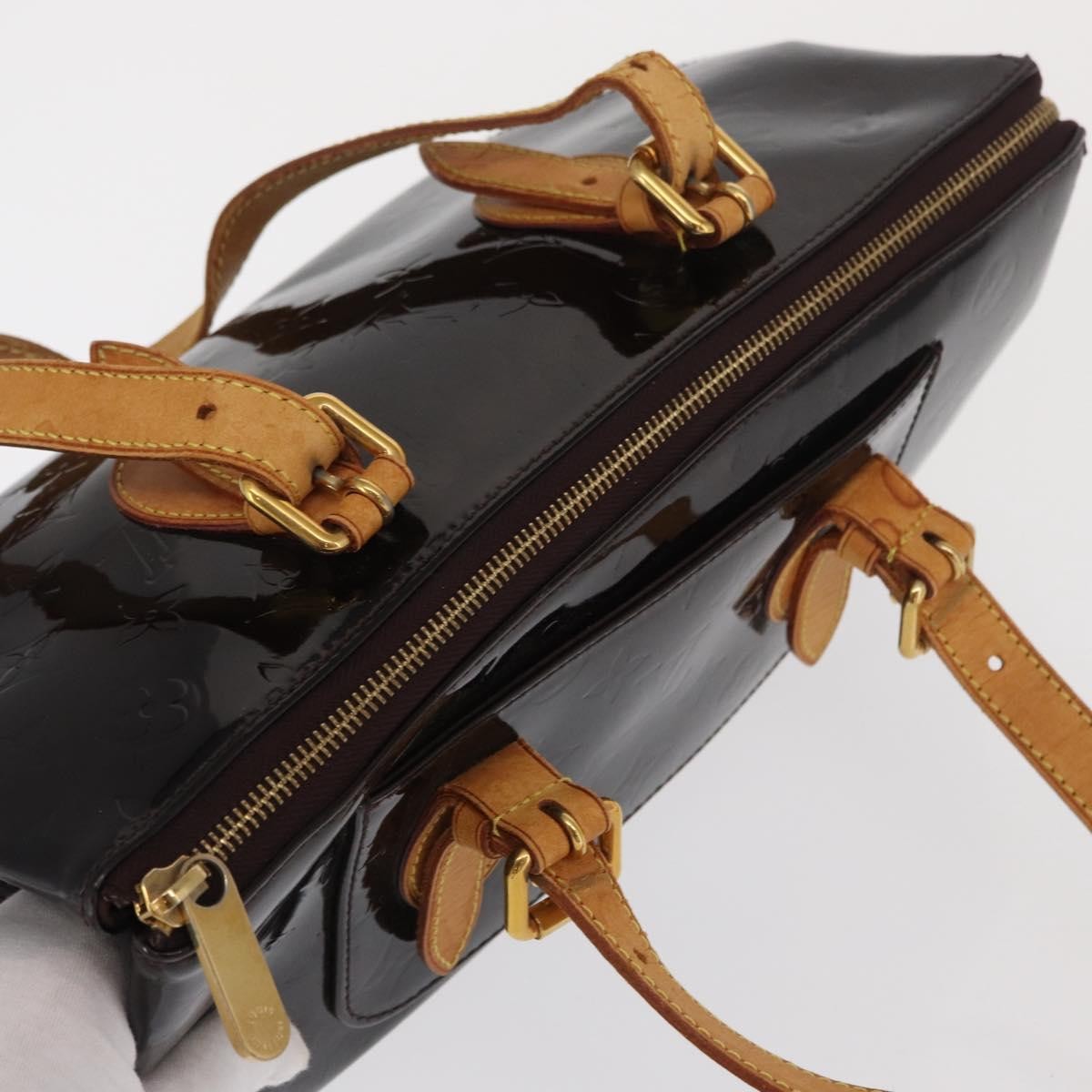 Louis Vuitton Rosewood Avenue Handbag Monogram Vernis, BURGUNDY, PATENT_LEATHER, Handbag