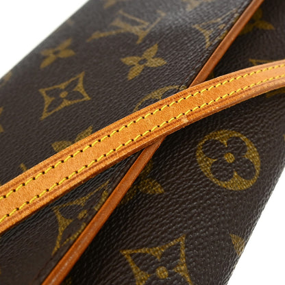 Louis Vuitton Twin Handbag Monogram Canvas, BROWN, CANVAS, Clutche & pouche