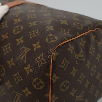 Louis Vuitton Keepall Bag Monogram Canvas, BROWN, CANVAS, Travel bag