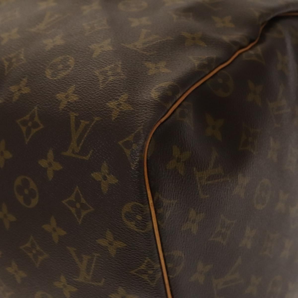 Louis Vuitton Keepall Bag Monogram Canvas, BROWN, CANVAS, Travel bag