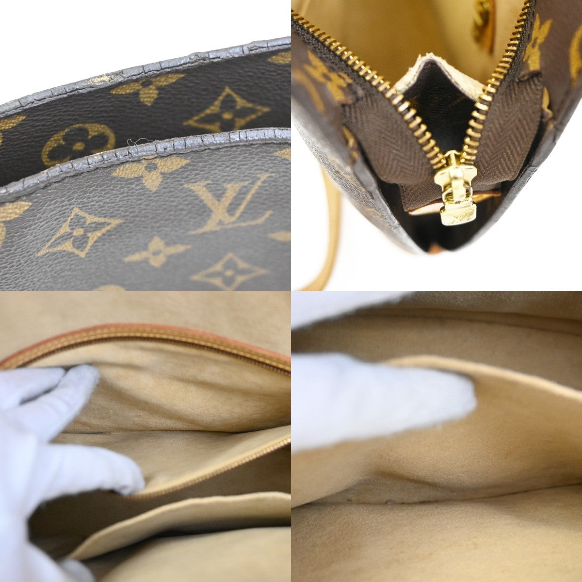 Louis Vuitton Babylone Handbag Monogram Canvas, BROWN, CANVAS, Shoulder bag