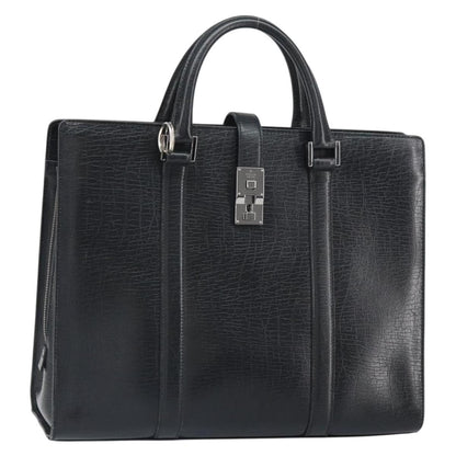 Gucci Vintage Handbag Leather, BLACK, LEATHER, Handbag