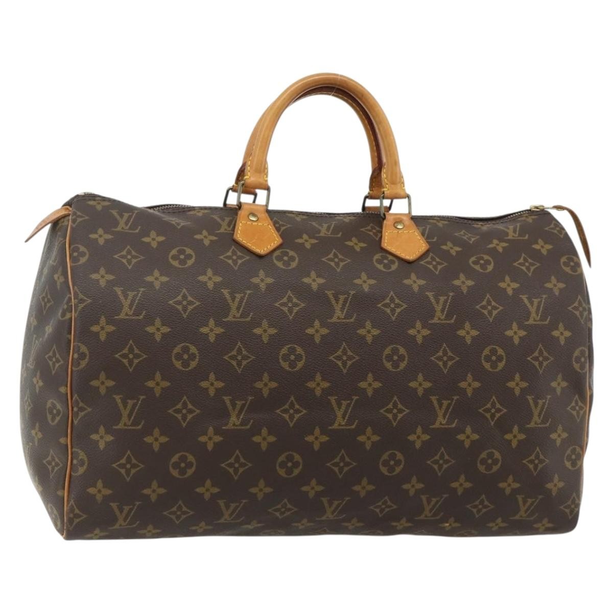 Louis Vuitton Speedy Handbag Monogram Canvas, Brown, Canvas, Handbag