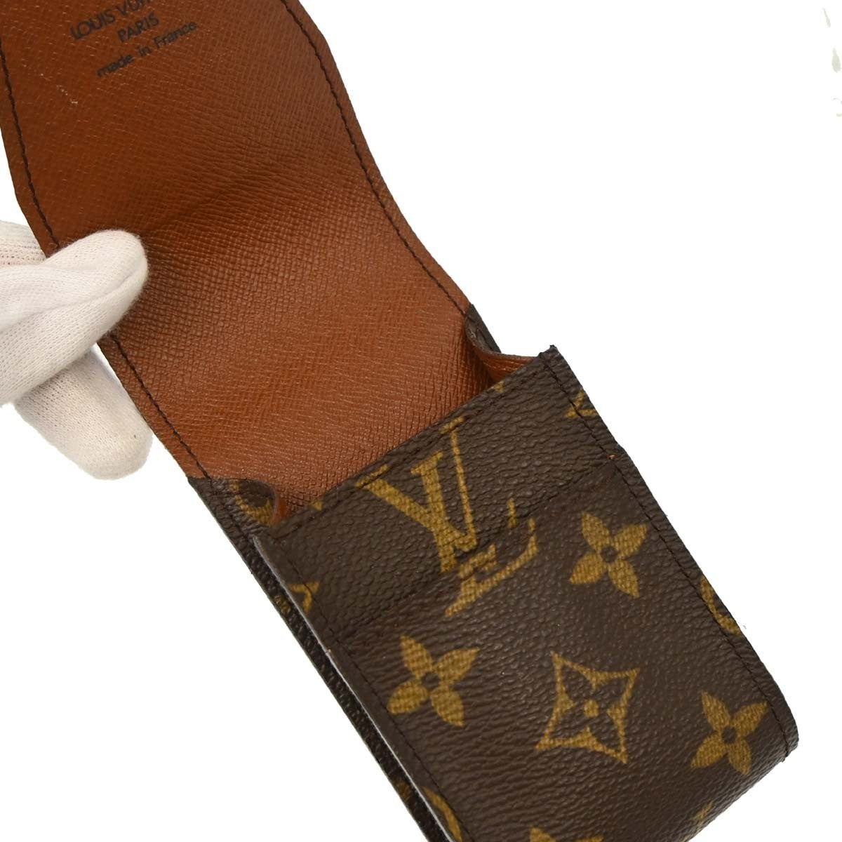 Louis Vuitton Etui Cigarette Case Monogram canvas, Brown, Canvas, Wallet