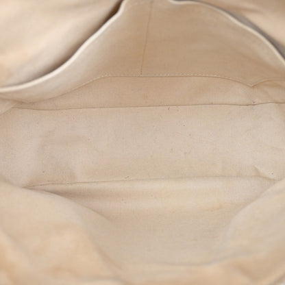 Louis Vuitton Siracusa Handbag Damier, WHITE, LEATHER, Shoulder bag