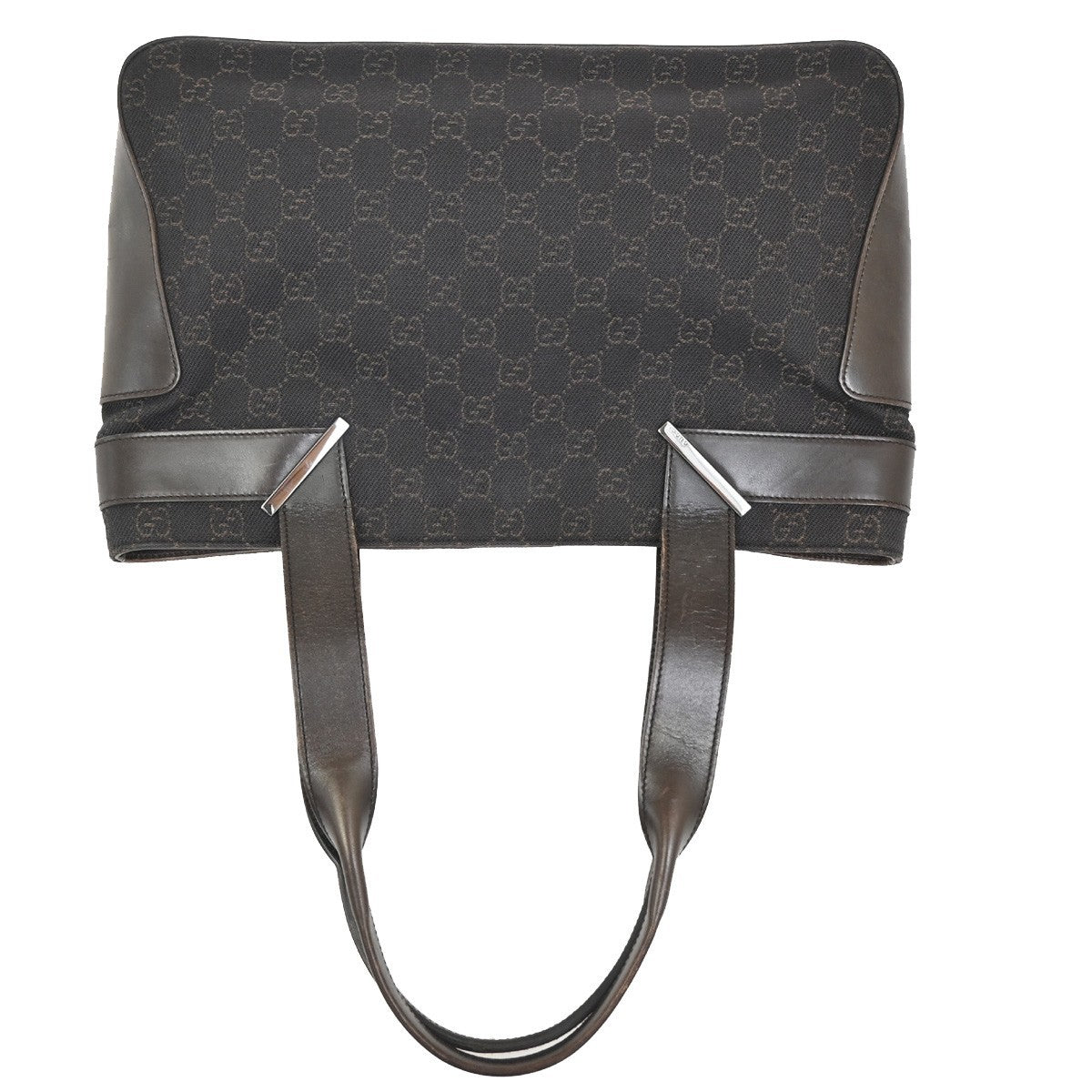 Gucci Vintage Shoulder Bag GG Coated Canvas, Brown, Canvas, Shoulder Bag