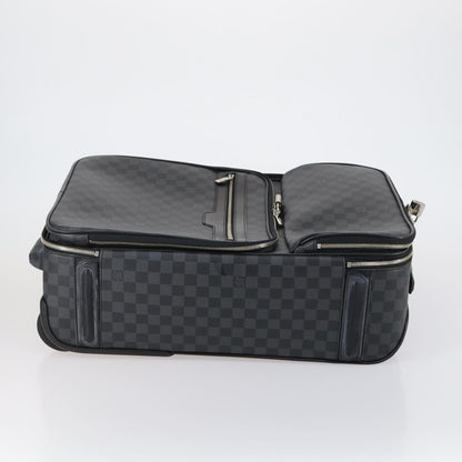Louis Vuitton Pegase Luggage Damier Graphite, BLACK, CANVAS, Travel bag