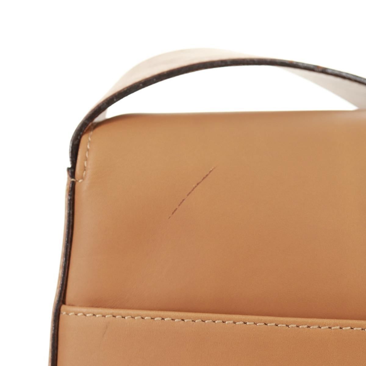 Salvatore Ferragamo Gancini Shoulder Bag Leather, BROWN, LEATHER, Shoulder bag