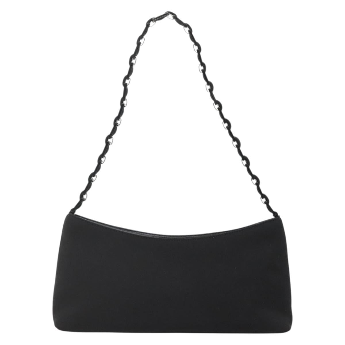 Salvatore Ferragamo Vala Shoulder Bag Nylon, BLACK, NYLON, Shoulder bag