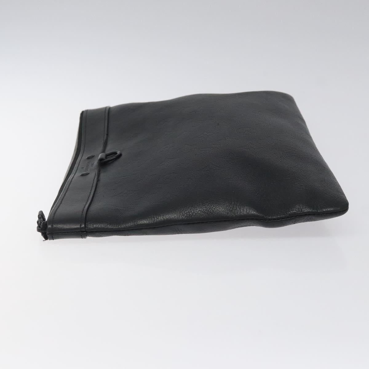 Louis Vuitton Discovery Pochette Monogram Shadow Leather, BLACK, LEATHER, Clutche & pouche