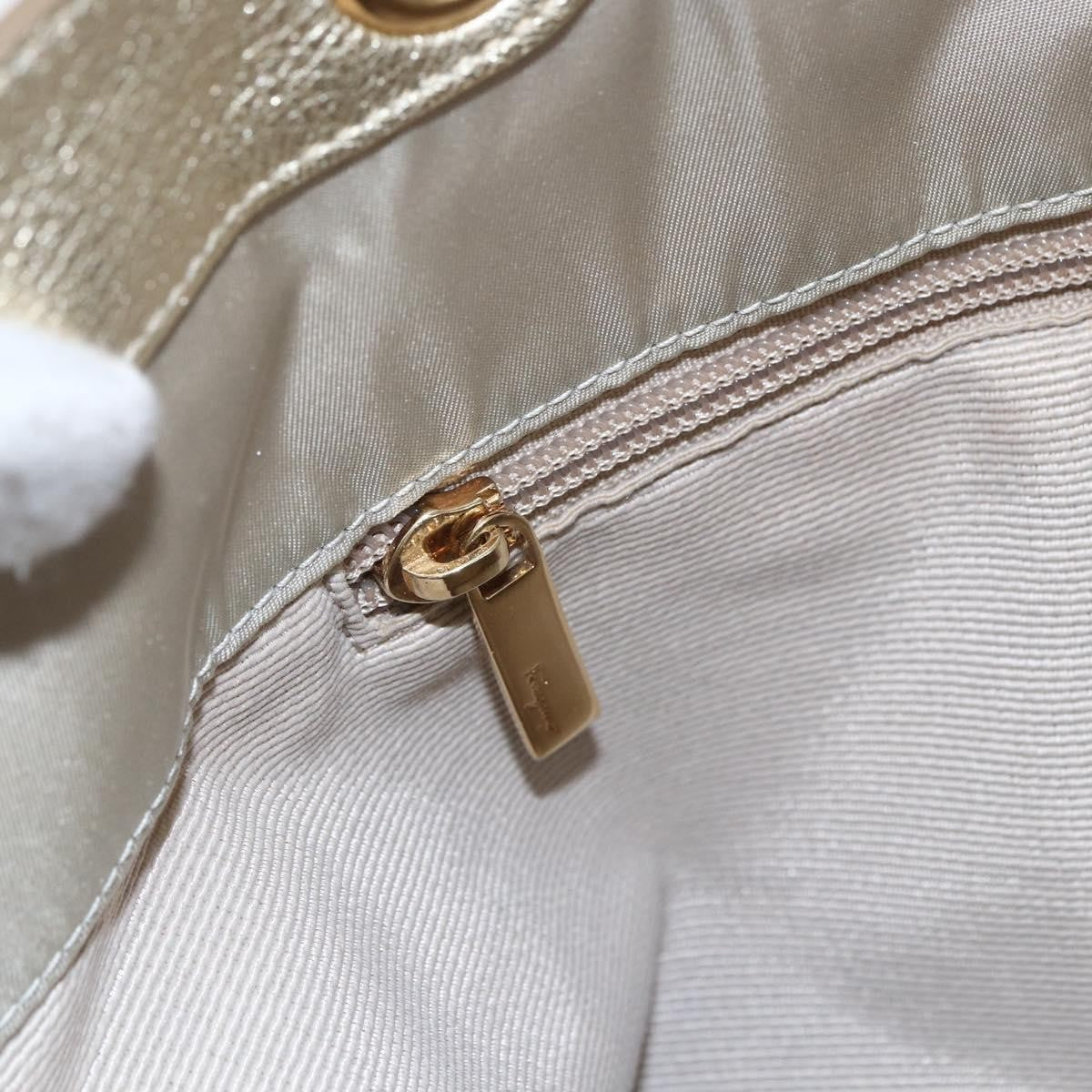 Salvatore Ferragamo Vintage Top handle handbag Nylon, BEIGE, NYLON, Tote bag