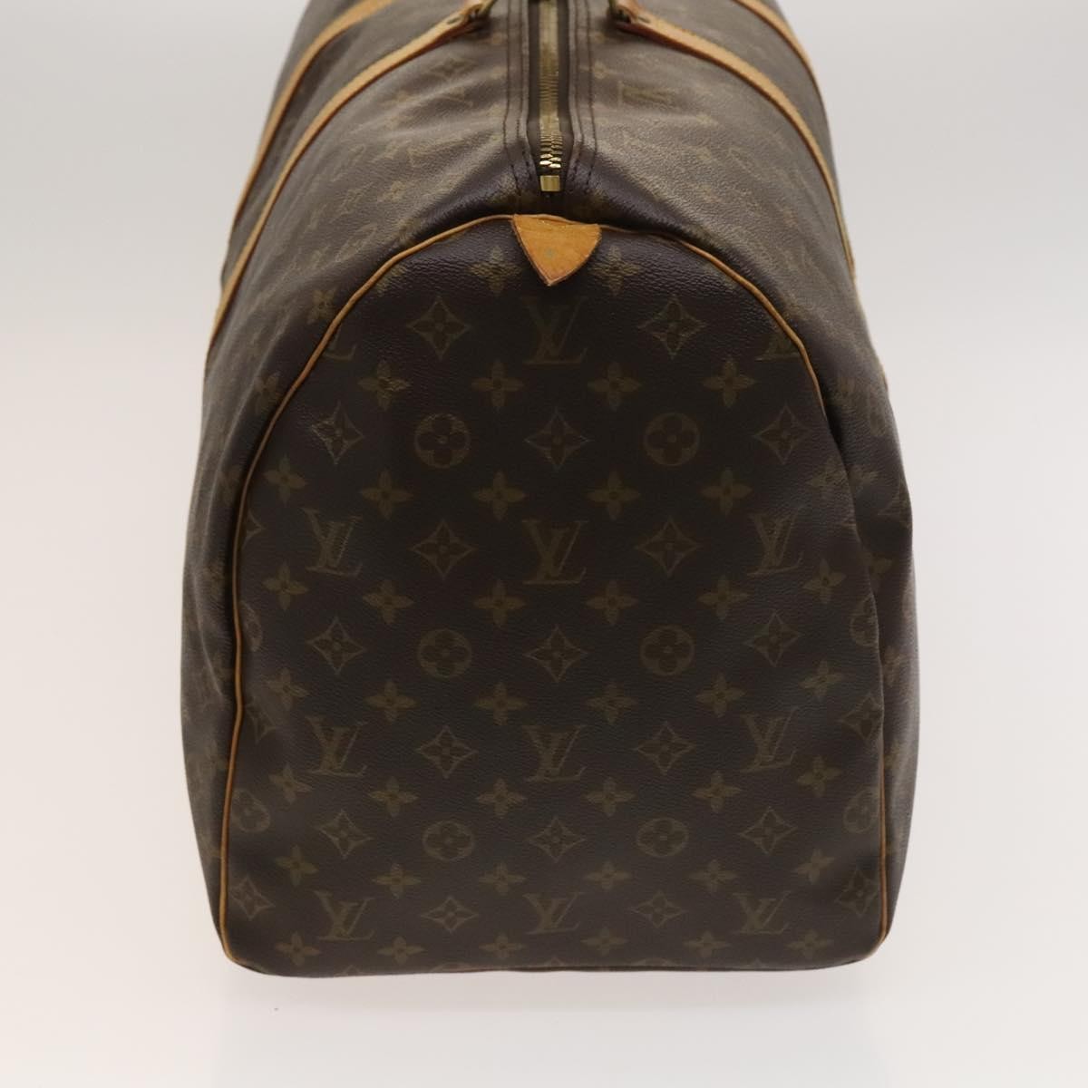 Louis Vuitton Keepall Bag Monogram Canvas, BROWN, CANVAS, Travel bag