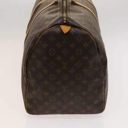 Louis Vuitton Keepall Bag Monogram Canvas, BROWN, CANVAS, Travel bag
