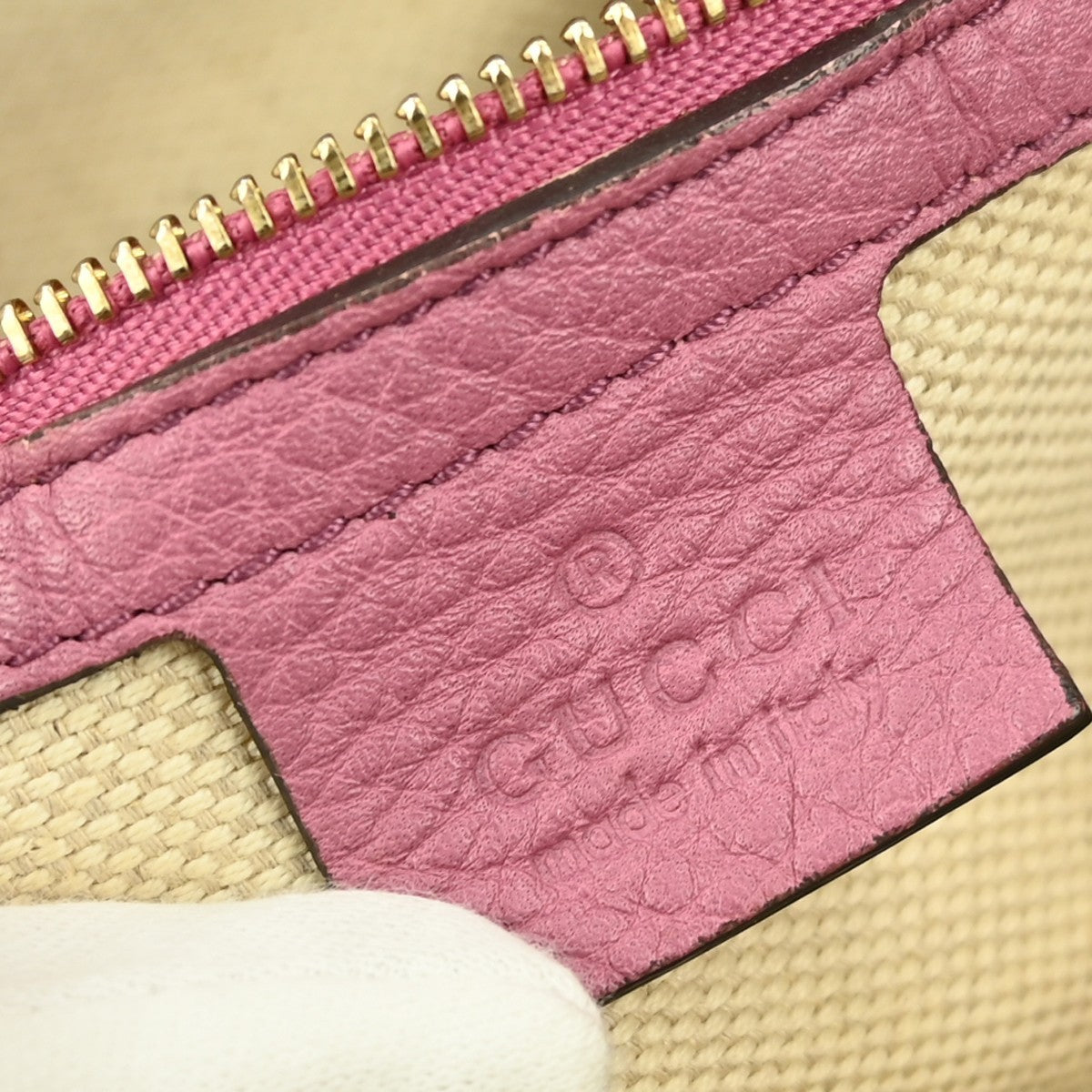 Gucci Soho Boston Bag Leather, PINK, LEATHER, Travel bag