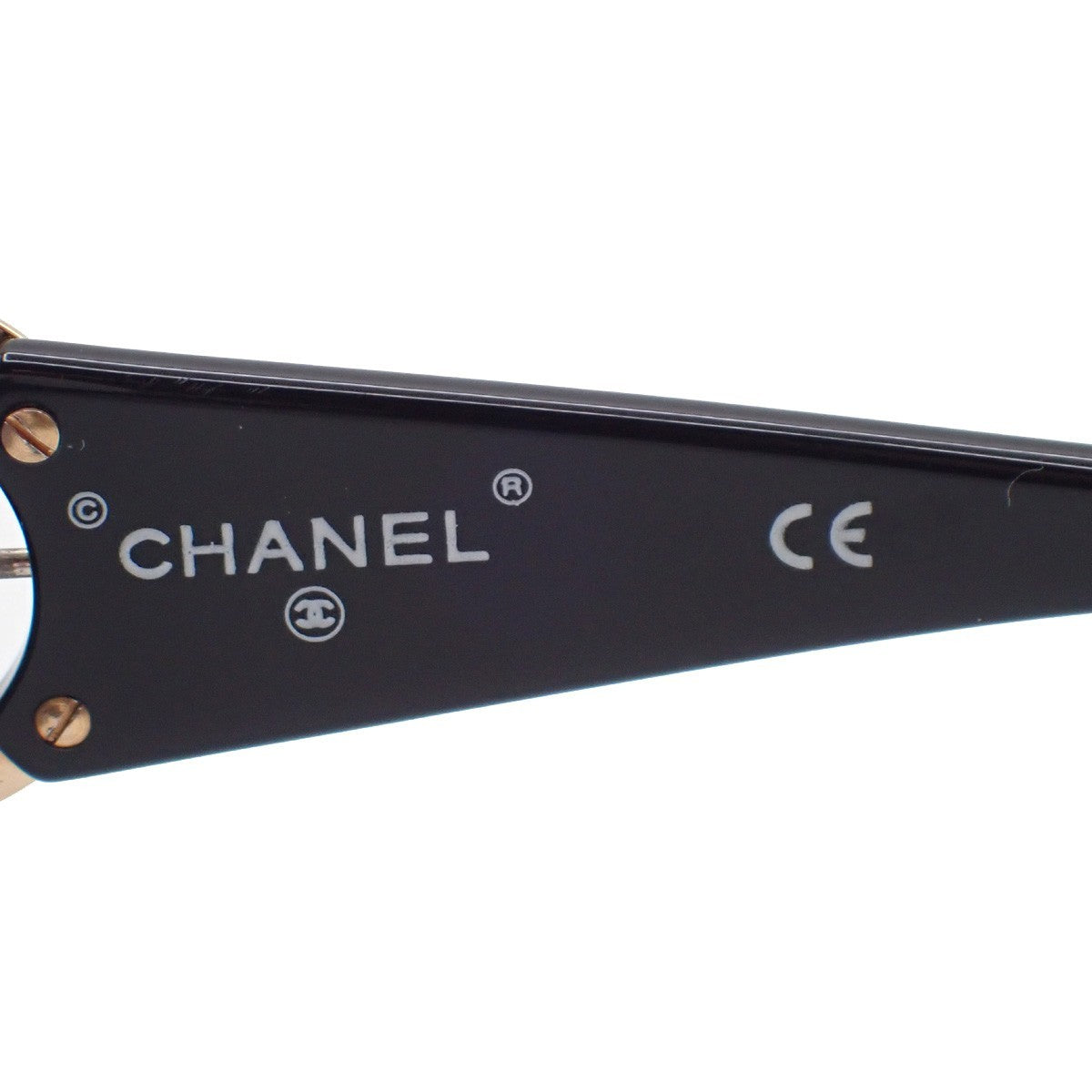 Chanel Logo CC Sunglasses Plastic, Black, Plastic, Sunglasses