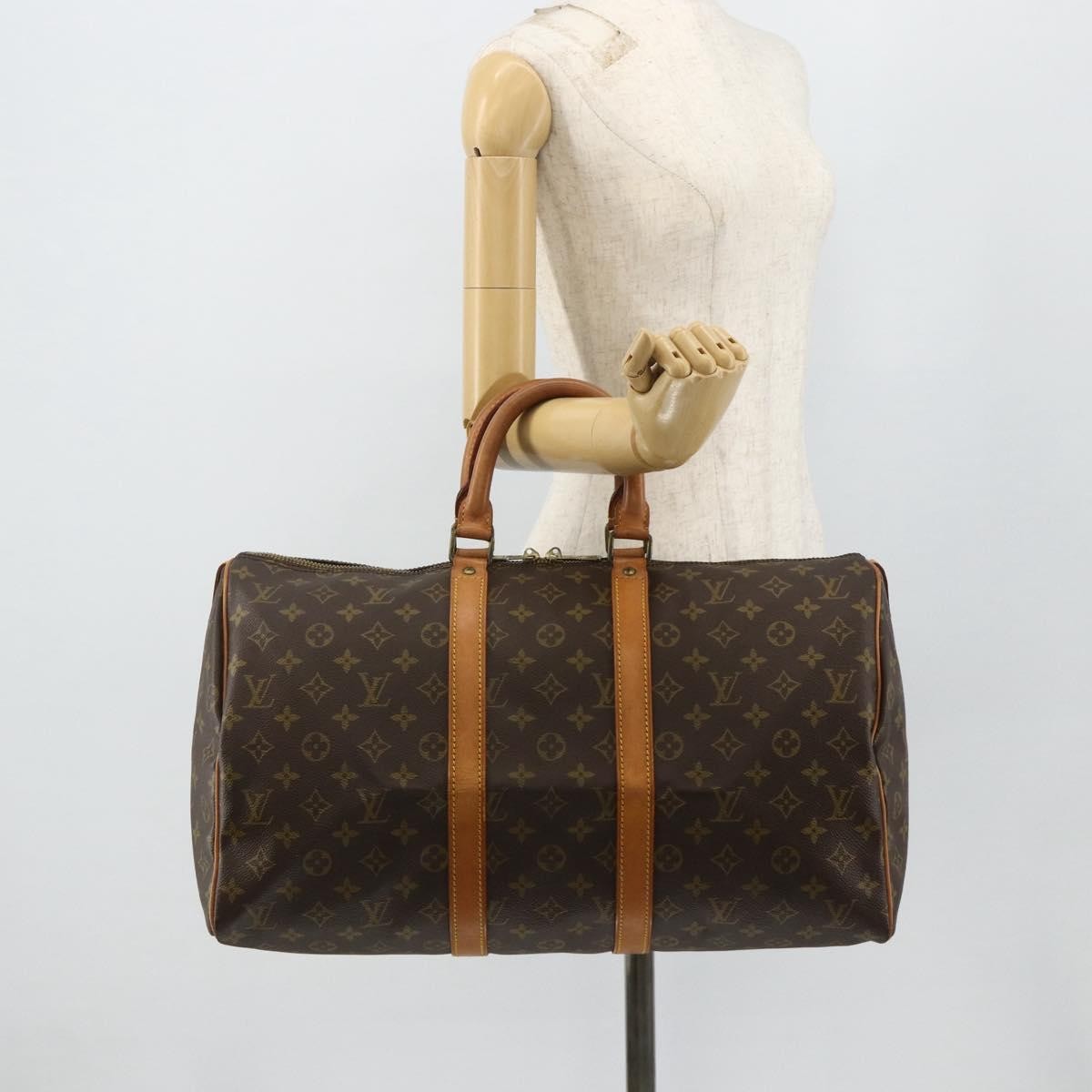 Louis Vuitton Keepall Bag Monogram Canvas, Brown, Canvas, Travel Bag