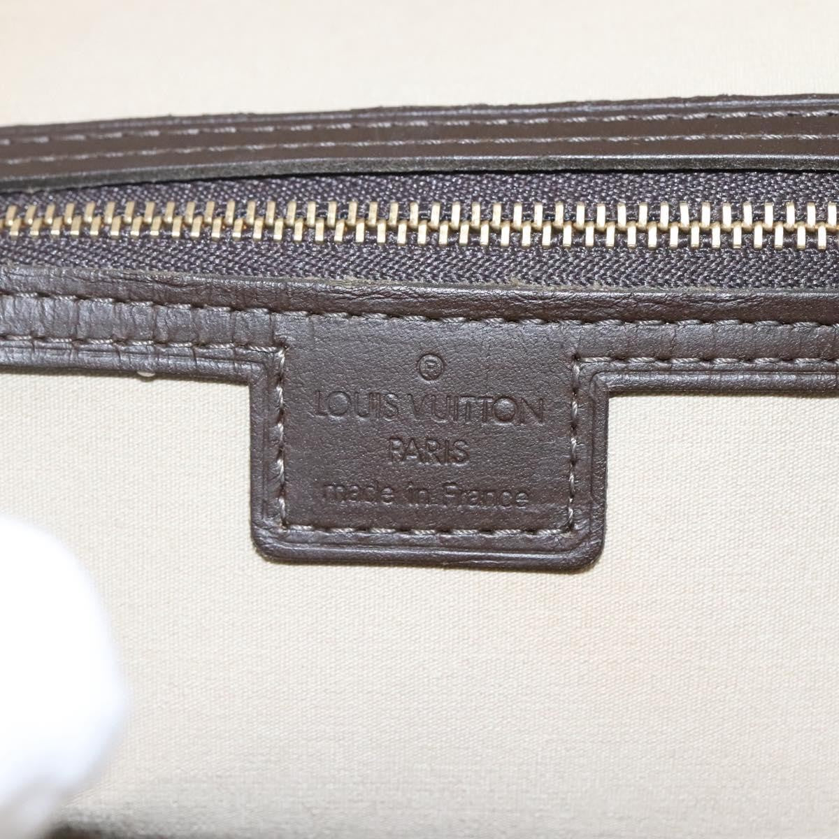 Louis Vuitton Alma Handbag Mini Lin Monogram, Khaki, Canvas, Handbag
