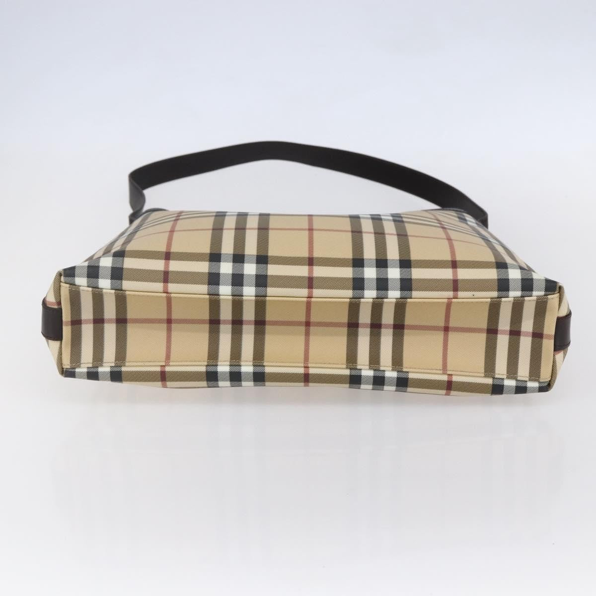 Burberry Nova check Shoulder bag Canvas, BEIGE, PVC, Shoulder bag