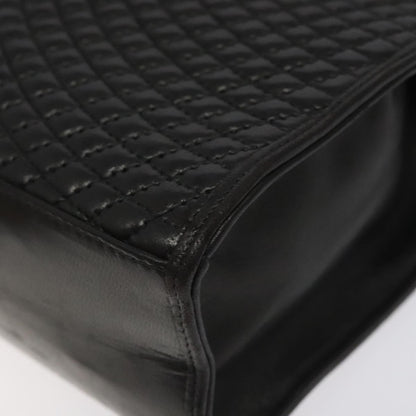 Bally Vintage Handbag Quilted Leather, BLACK, LEATHER, Handbag