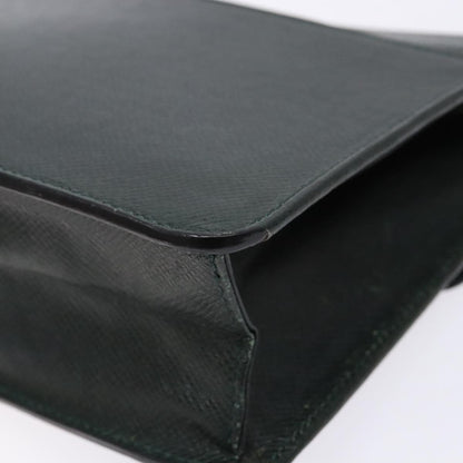 Louis Vuitton Kourad Pouch Taiga, GREEN, LEATHER, Clutche & pouche