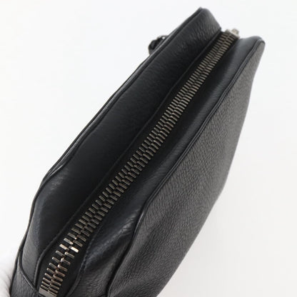 Christian Louboutin Loubiclutch Leather, BLACK, LEATHER, Clutche & pouche
