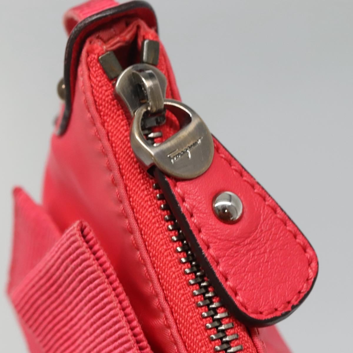 Salvatore Ferragamo Vintage Vara Crossbody Bag Nylon, PINK, NYLON, Shoulder bag