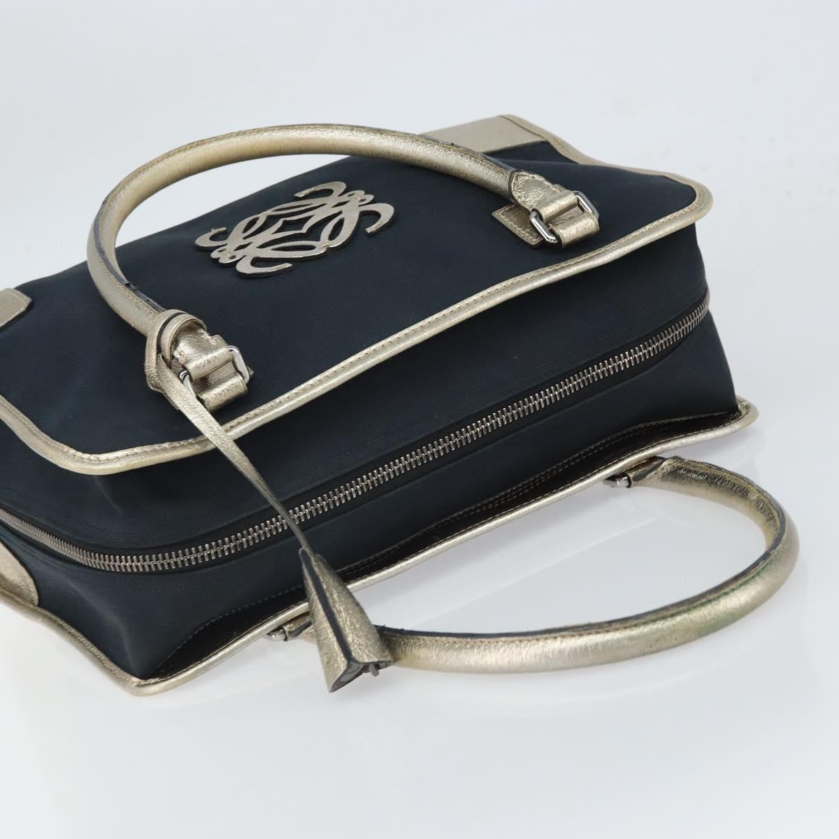 Loewe Amazona Bag Suede, NAVY, CANVAS, Handbag