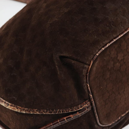 Celine Bittersweet Canvas, Brown, Canvas, Handbag