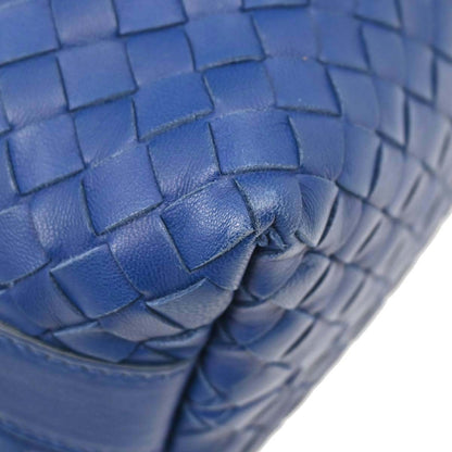 Bottega Veneta Intrecciato Handbag Leather, Blue, Leather, Handbag