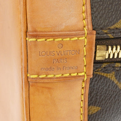 Louis Vuitton Alma Handbag Monogram Canvas, Brown, Canvas, Handbag