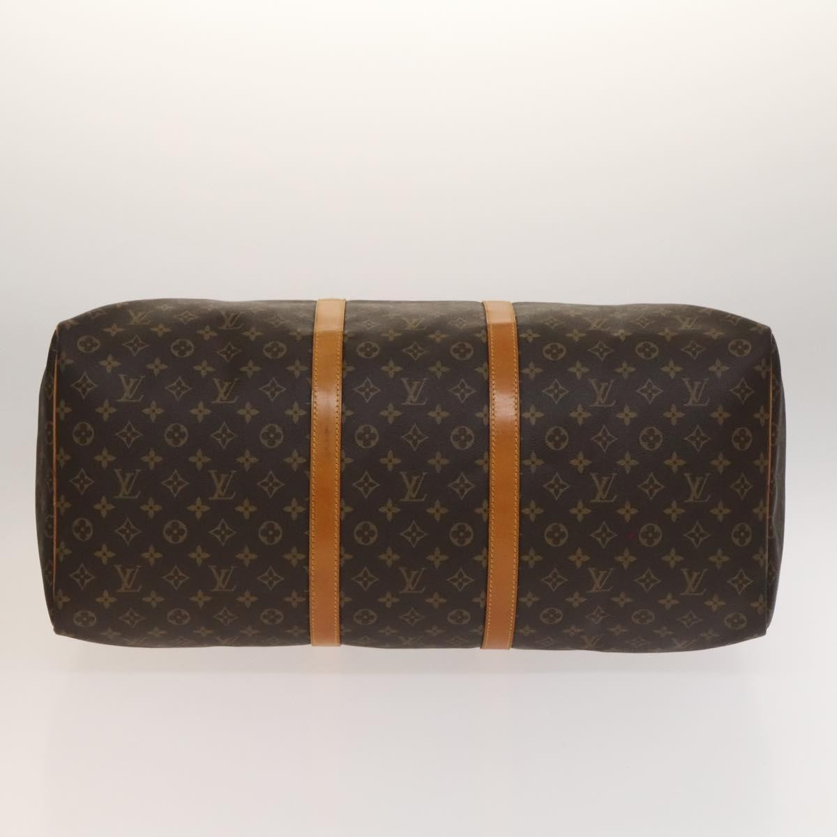 Louis Vuitton Keepall Bag Monogram Canvas, BROWN, CANVAS, Travel bag