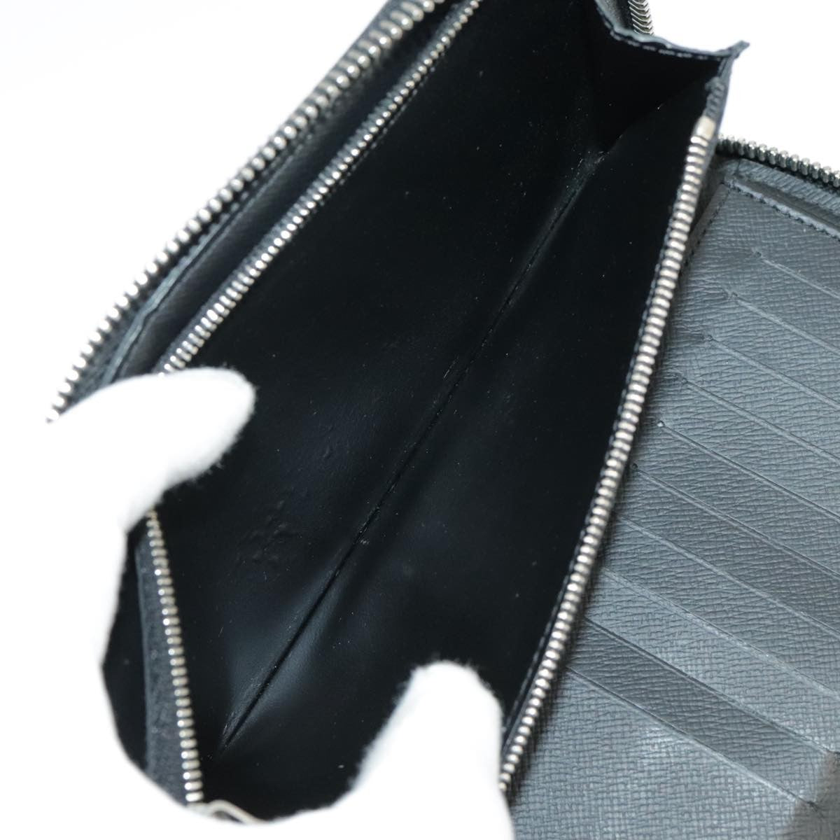 Louis Vuitton Zippy wallet vertical Damier Graphite, BLACK, CANVAS, Wallets